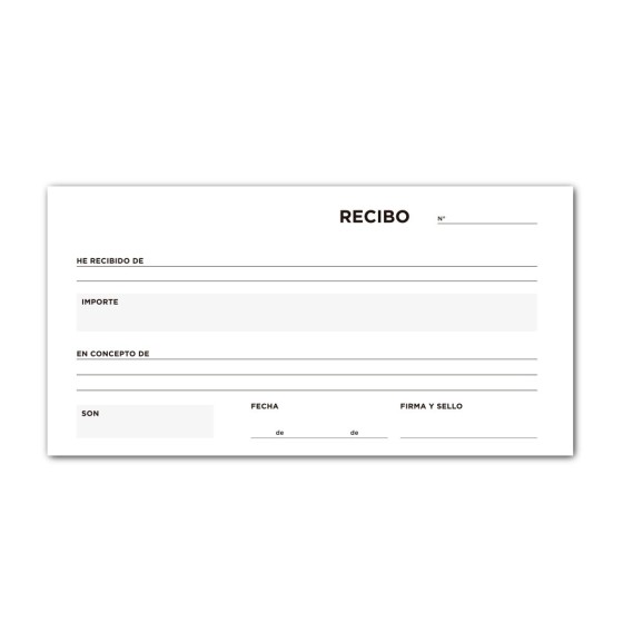 Talonario liderpapel recibos 3/fº original t136 sin matriz