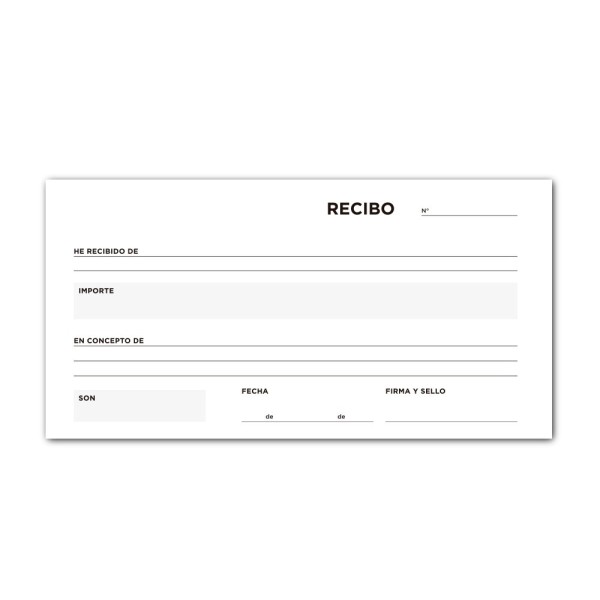 Talonario liderpapel recibos 3/fº original t136 sin matriz