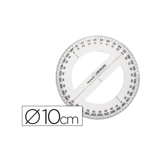 Circulo plastico liderpapel 10 cm