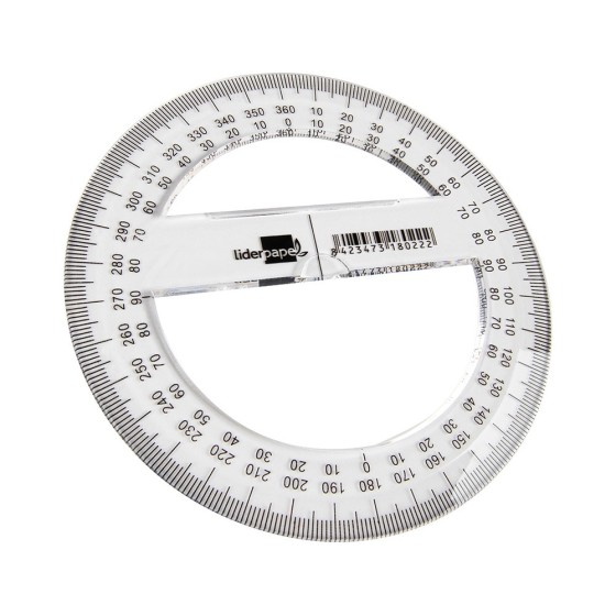 Circulo plastico liderpapel 10 cm