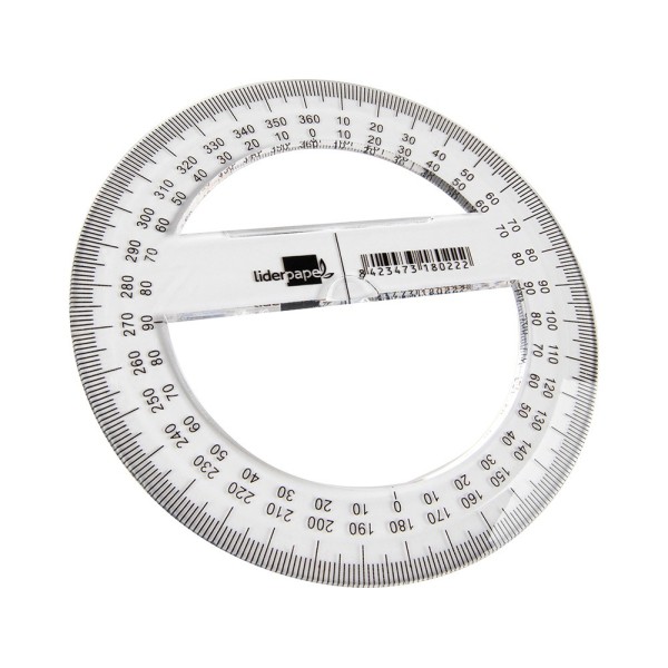 Circulo plastico liderpapel 10 cm