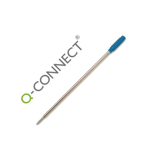 Recambio boligrafo q-connect tipo cross azul