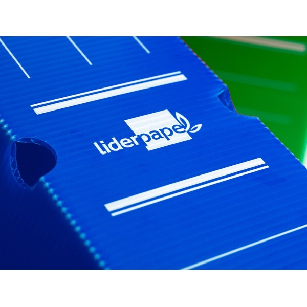 Caja archivo definitivo plastico liderpapel azul 360x260x100 mm