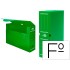 Caja archivo definitivo plastico liderpapel verde 360x260x100 mm