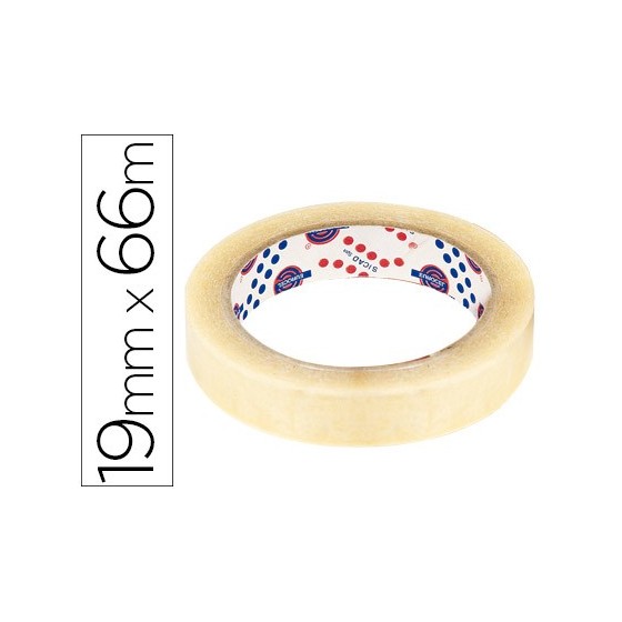 Cinta adhesiva eurocel 66 mt x 19 mm