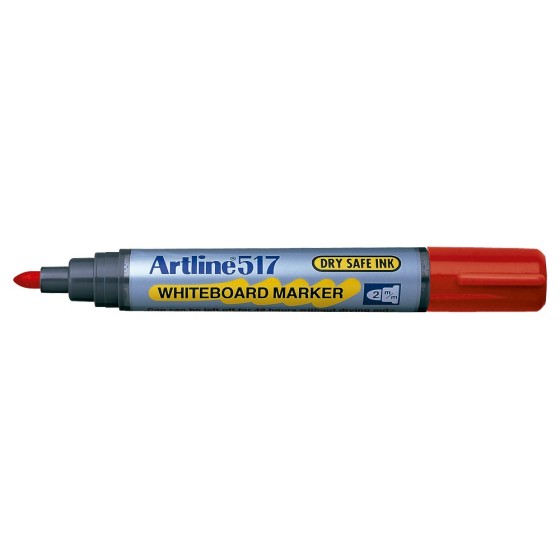 Rotulador artline pizarra ek-517 rojo -punta redonda 2 mm -tinta de bajo olor