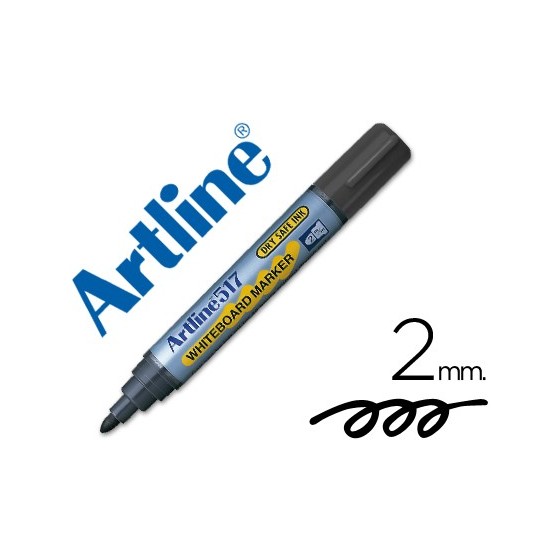 Rotulador artline pizarra ek-517 negro -punta redonda 2 mm -tinta de bajo olor