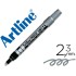 Rotulador artline marcador permanente tinta metalica ek-900 plata punta redonda 2.3 mm