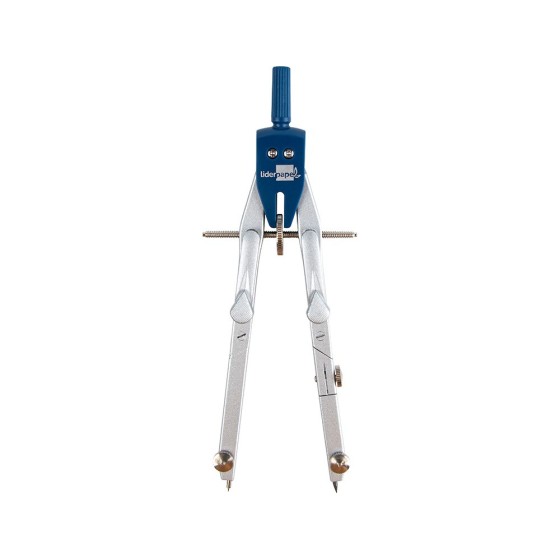 Compas liderpapel micrometrico con bigotera rapida adaptador y alargadera
