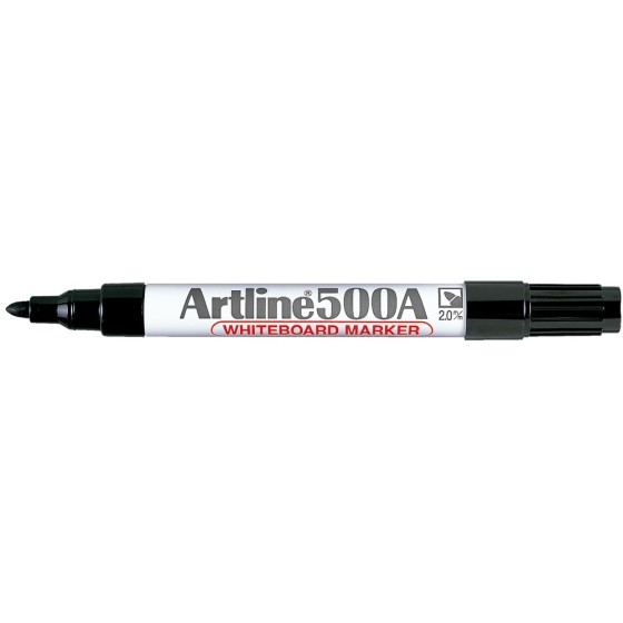 Rotulador artline pizarra ek-500 negro punta redonda 2 mm recargable