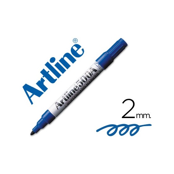 Rotulador artline pizarra ek-500 azul punta redonda 2 mm recargable