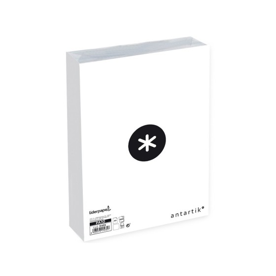 Papel liderpapel a4 antartik 100g/m2 liso blanco paquete de 100 hojas