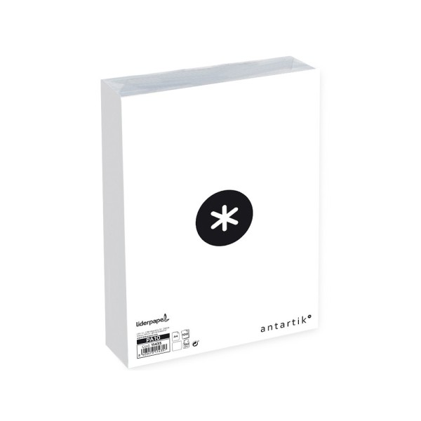 Papel liderpapel a4 antartik 100g/m2 liso blanco paquete de 100 hojas