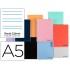 Cuaderno espiral liderpapel a5 wonder tapa plastico 80h 90g pauta 3,5mm con margen colores surtidos
