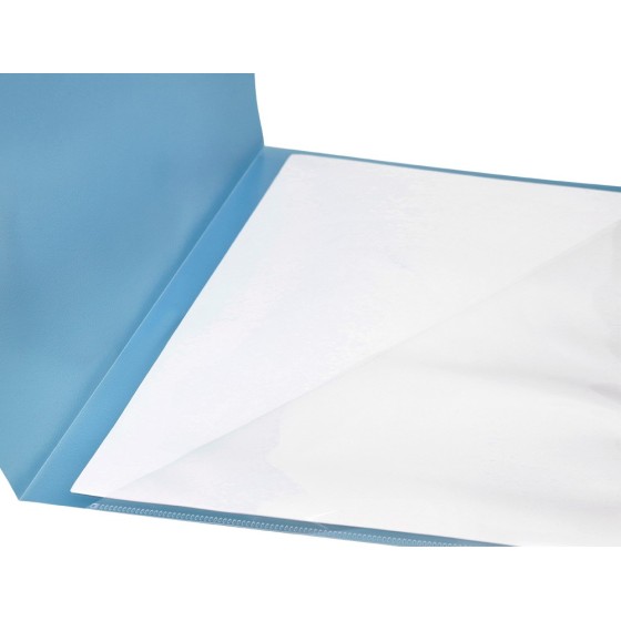 Carpeta liderpapel dossier a4 uñero celeste opaco