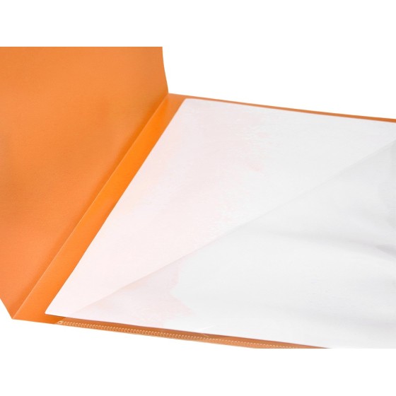 Carpeta liderpapel dossier a4 uñero naranja fluor opaco