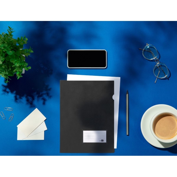 Carpeta liderpapel dossier a4 uñero negro opaco