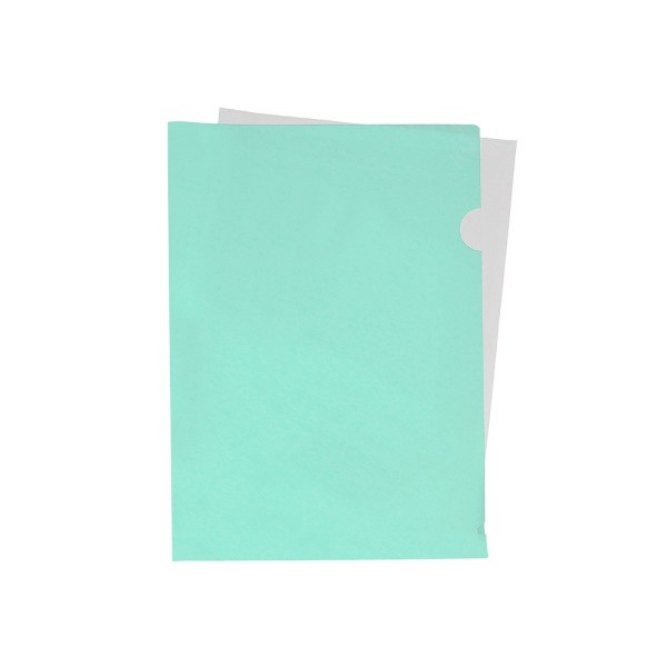 Carpeta liderpapel dossier uñero polipropileno din a4 verde manzana opaco 20 hojas