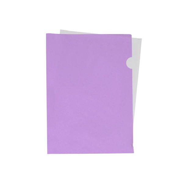 Carpeta liderpapel dossier uñero polipropileno din a4 lavanda opaco 20 hojas