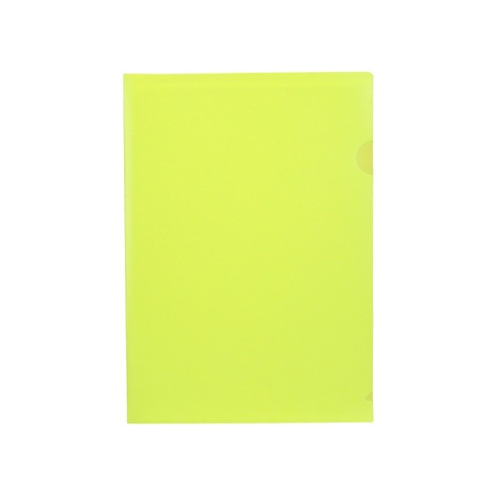 Carpeta liderpapel dossier uñero polipropileno din a4 amarillo fluor opaco 20 hojas