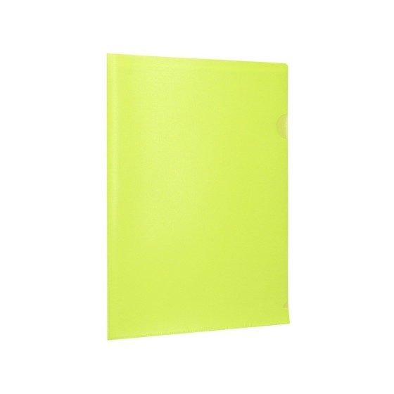 Carpeta liderpapel dossier uñero polipropileno din a4 amarillo fluor opaco 20 hojas