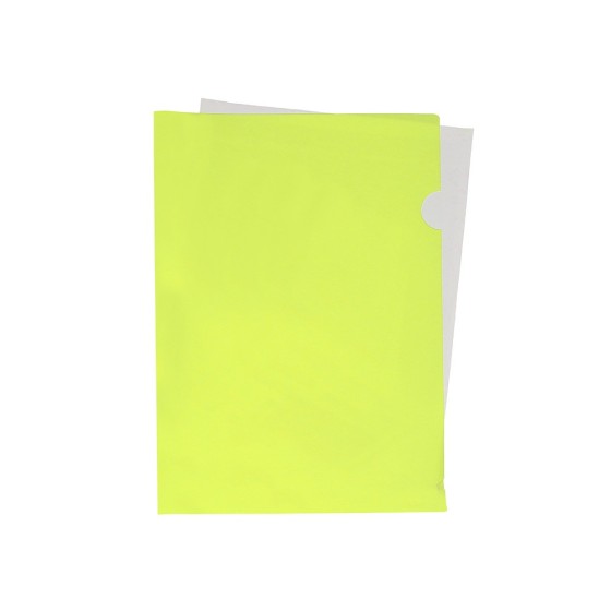 Carpeta liderpapel dossier uñero polipropileno din a4 amarillo fluor opaco 20 hojas