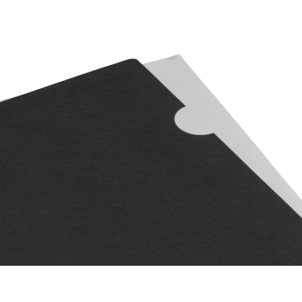 Carpeta liderpapel dossier uñero polipropileno din a4 negro opaco 20 hojas