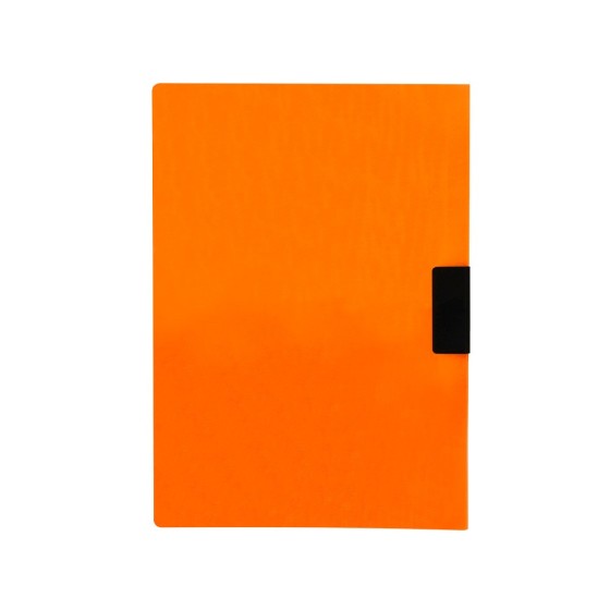 Carpeta liderpapel dossier pinza lateral polipropileno din a4 naranja fluor opaco 30 hojas pinza deslizante