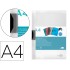 Carpeta liderpapel dossier pinza lateral polipropileno din a4 transparente 30 hojas pinza deslizante