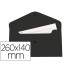 Carpeta liderpapel dossier broche polipropileno tama o sobre americano 260x140 mm negro opaco