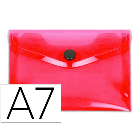 Carpeta liderpapel dossier broche polipropileno din a7 rojo translucido