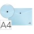 Carpeta liderpapel dossier broche polipropileno din a4 celeste opaco 50 hojas