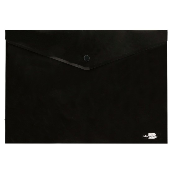Carpeta liderpapel dossier broche polipropileno din a4 negro opaco 50 hojas