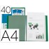 Carpeta liderpapel personaliza 40 fundas canguro polipropileno din a4 verde translucido portada y lomo