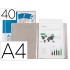 Carpeta liderpapel personaliza 40 fundas canguro polipropileno din a4 transparente portada y lomo