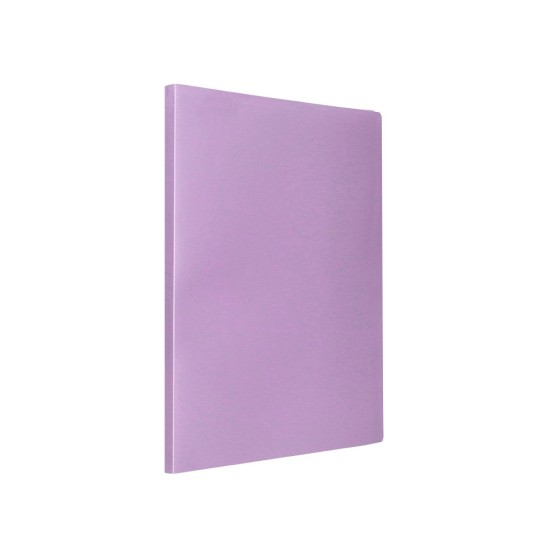 Carpeta liderpapel escaparate 40 fundas polipropileno din a4 lavanda opaco