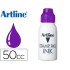 Tinta tampon artline violeta frasco de 50 cc