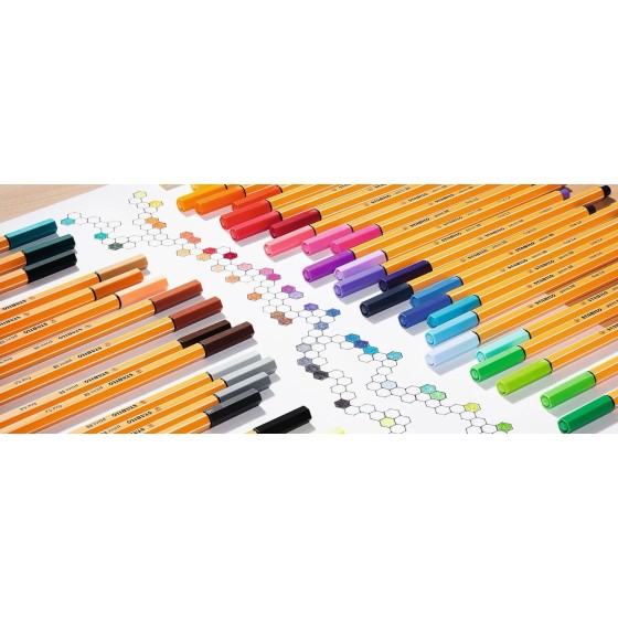 Rotuladores STABILO Point 88 Expositor x236 Unidades + 6