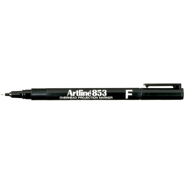 Rotulador artline retroproyeccion punta fibra permanente ek-853 negro -punta redonda 0.5 mm
