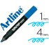 Rotulador artline fluorescente ek-660 azul punta biselada