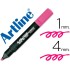 Rotulador artline fluorescente ek-660 rosa punta biselada