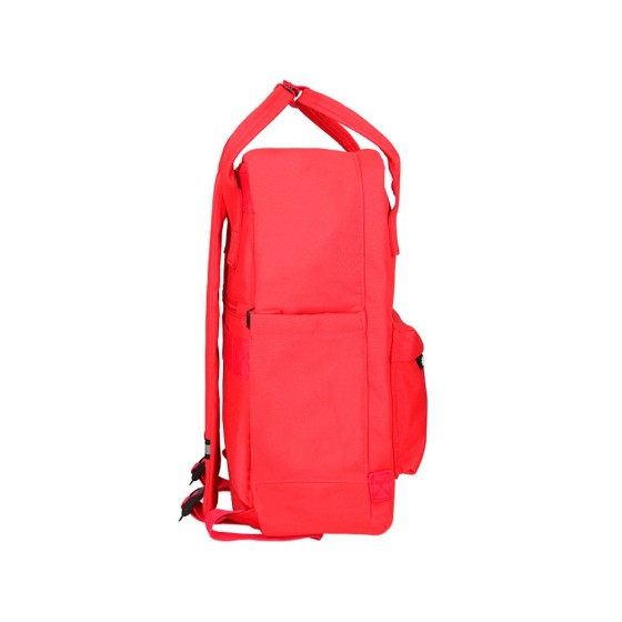 Cartera antartik mochila 2 asas y bolsillos exteriores rojo 300x115x390 mm