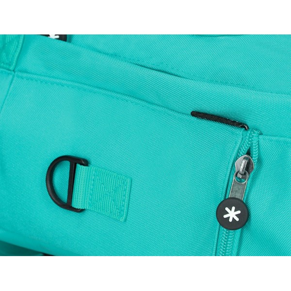 Cartera antartik mochila 2 asas y bolsillos exteriores menta 300x115x390 mm