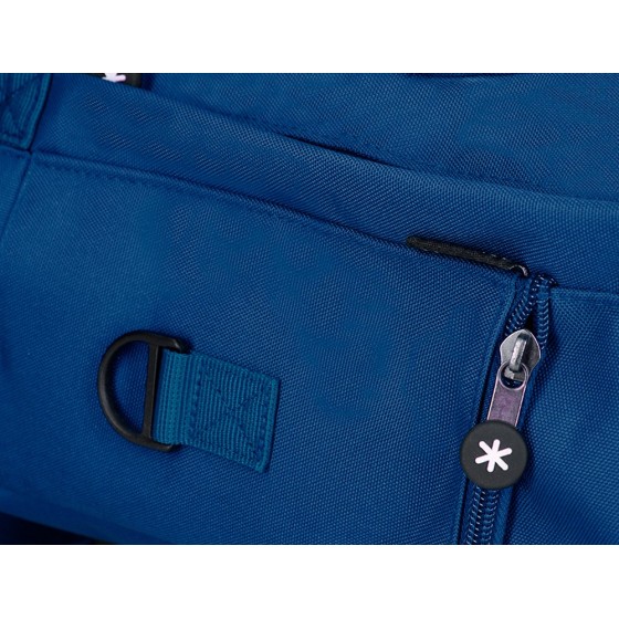 Cartera antartik mochila 2 asas y bolsillos exteriores azul 300x115x390 mm