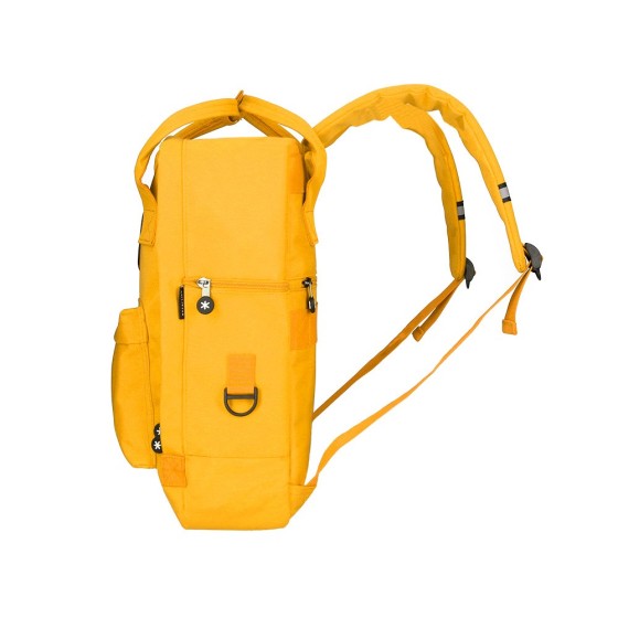 Cartera antartik mochila 2 asas y bolsillos exteriores mostaza 300x115x390 mm