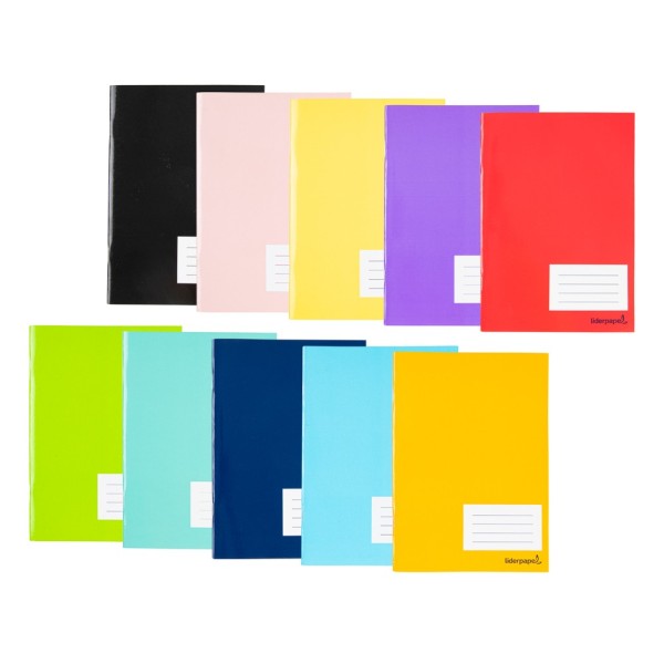 Libreta liderpapel smart a5 tapa blanda 80 hojas 60 g/m2 cuadro 5 mm con margen colores surtidos