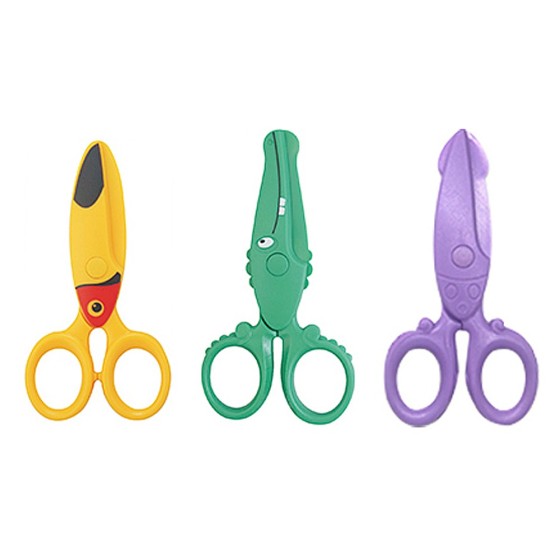 Tijera escolar liderpapel 12cm especial para infantil corta papel y carton unidad