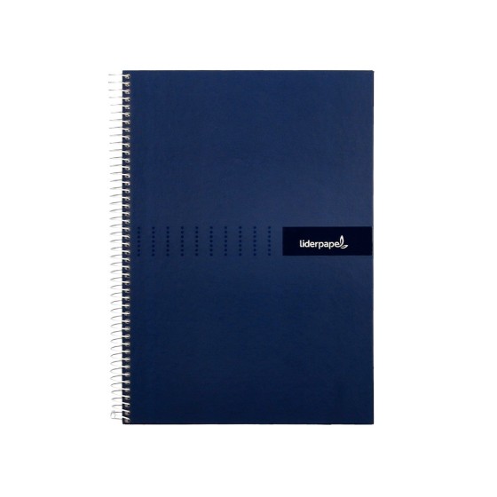Cuaderno espiral liderpapel a4 crafty tapa forrada 80h 90 gr rayado horizontal con margen colores surtidos