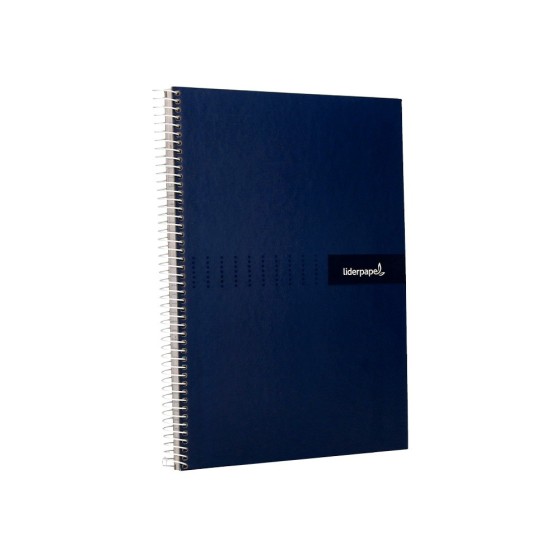 Cuaderno espiral liderpapel a4 crafty tapa forrada 80h 90 gr rayado horizontal con margen colores surtidos