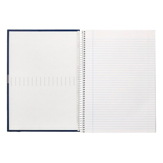Cuaderno espiral liderpapel a4 crafty tapa forrada 80h 90 gr rayado horizontal con margen colores surtidos